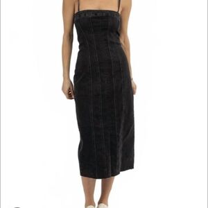 Miou Muse Women's Black Prince St Denim Dress